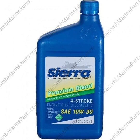 Premium Blend 10W-30 4-Stroke Oil Quart | Sierra 18-9420-2 - MacombMarineParts.com