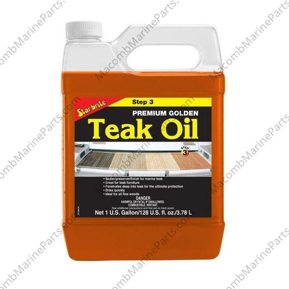 Premium Golden Teak Oil - 1 Gal. | Star Brite 085100 - MacombMarineParts.com