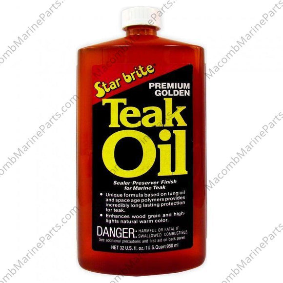 Premium Golden Teak Oil - 32 oz. | Star Brite 085132 - MacombMarineParts.com