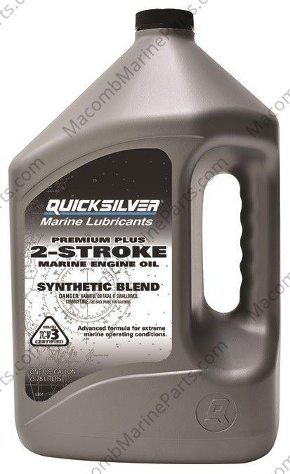 Premium Plus 2-Stroke Synthetic Blend Oil Gallon | Quicksilver 92-858027Q01 - MacombMarineParts.com