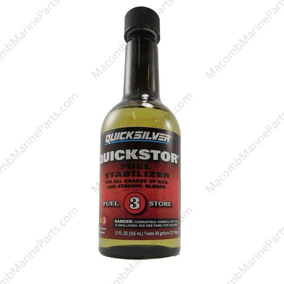 Quickstor 12 oz. Fuel System Stabilizer | Quicksilver 92-8M0047922 - MacombMarineParts.com