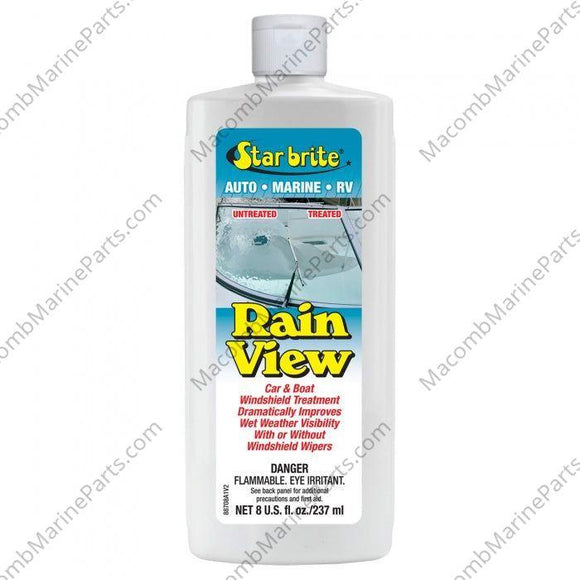 Rain View Windshield Water Repellent - 8 oz. | Star Brite 088708 - MacombMarineParts.com
