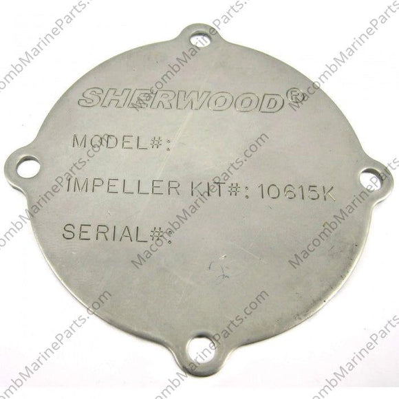 Stainless Steel Cover Plate | Sherwood 21120 - MacombMarineParts.com