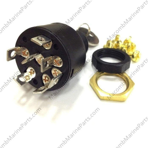 Ignition Switch Outboard without Push to Choke Off/Run/Start - 3 Position | Sierra MP41010 - MacombMarineParts.com