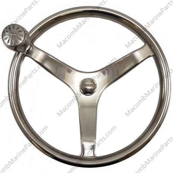 Steering Wheel 13.5 inch with Welded Nut | Lewmar 89700820 - MacombMarineParts.com