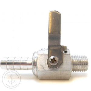 Aluminum Fuel Shut-Off Valve 1/4" NPTF x 3/8" Barb | EVM S/V 120-1438