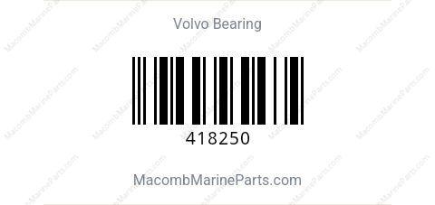 Volvo Bearing 418250 - MacombMarineParts.com