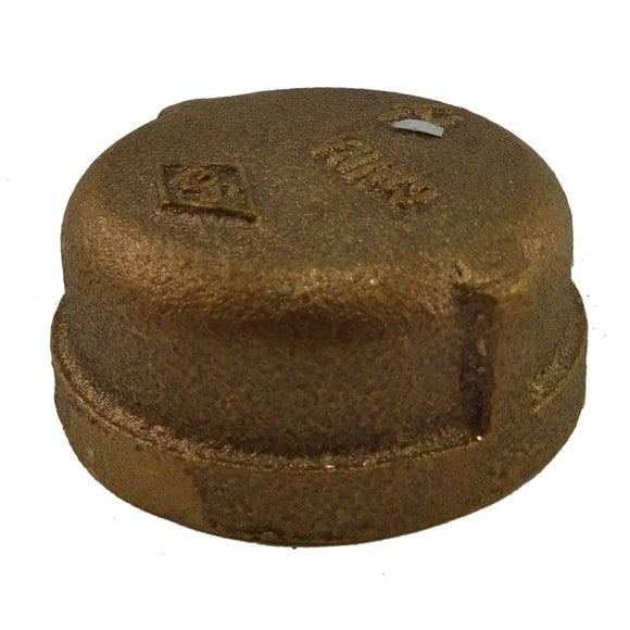 Bronze Pipe Cap Fitting - 3/8 inch | ACR Industries 44-472 - macomb-marine-parts.myshopify.com