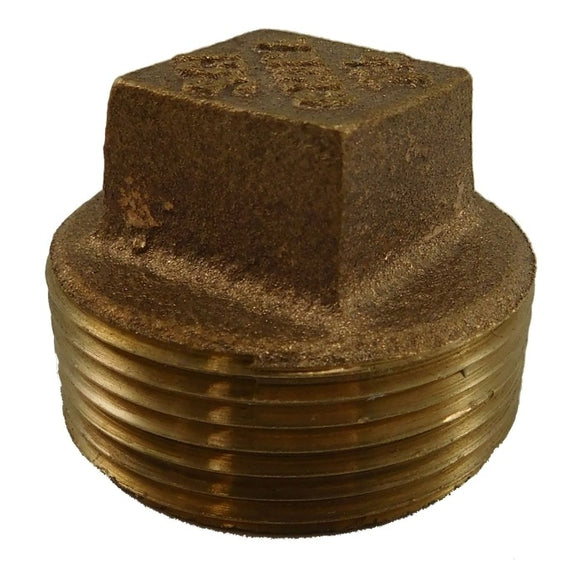 Square Head Pipe Plug Fitting, Bronze - 1/2 inch | ACR Industries 44-653 - macomb-marine-parts.myshopify.com