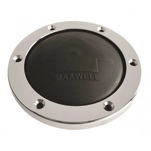 Black Foot Switch with Stainless Steel Trim Ring | Maxwell P19001 - macomb-marine-parts.myshopify.com