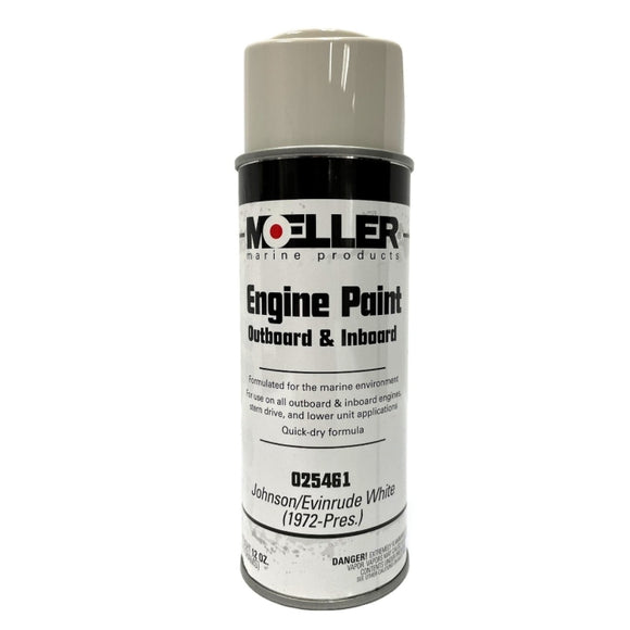 Evinrude White Paint - 12 oz. | Moeller Marine Products 025461 - macomb-marine-parts.myshopify.com