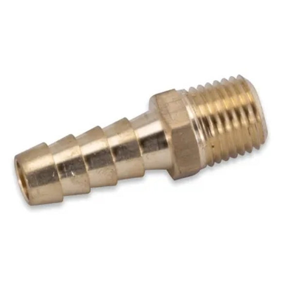 Fuel Barb Brass 1/4 Inch NPT x 3/8 Inch | Moeller Marine 033405-10