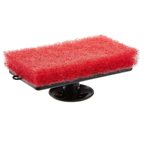 Medium Scrubber Pad with Removable Hand Grip - Red | Star Brite 040021P - macomb-marine-parts.myshopify.com