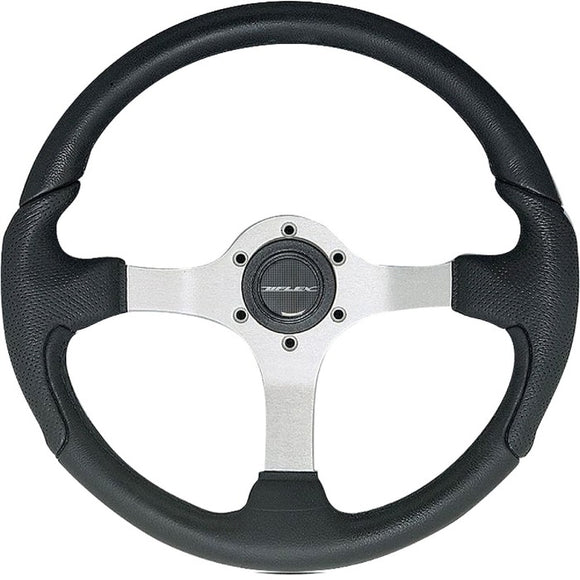 Silver NISIDA Boat Steering Wheel | Uflex USA NISIDA-B/S - macomb-marine-parts.myshopify.com