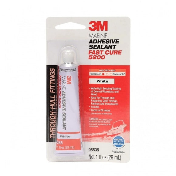 White 5200FC Fast Cure Marine Adhesive Sealant - 1 oz. | 3M 06535 - macomb-marine-parts.myshopify.com