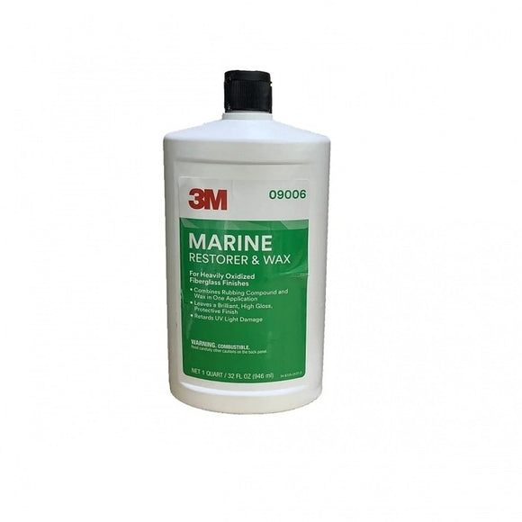 Marine Fiberglass Restorer and Wax - 1 qt. | 3M 09006 - macomb-marine-parts.myshopify.com