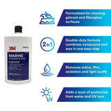 Marine Fiberglass Cleaner and Wax - 33.8 oz. | 3M 9010 - macomb-marine-parts.myshopify.com