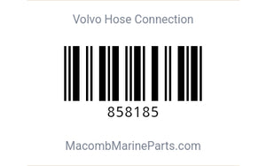 Volvo Hose Connection 858185 - macomb-marine-parts.myshopify.com