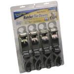 Boat Buckle 1 In. X 15 Ft. Ratchet Tie-Down Value 4 Pack F12636