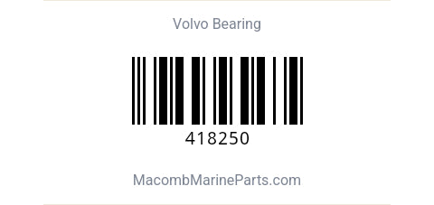 Volvo Bearing 418250 - macomb-marine-parts.myshopify.com