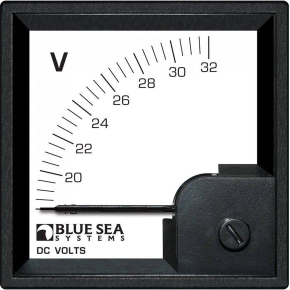 Blue Sea Dc Analog Din Meter-Voltmeter 18-32V 1051