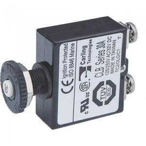 Blue Sea  Circuit Breaker Push Button 30 Amp 2136 - MacombMarineParts.com