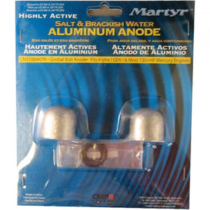 Mercruiser Button Aluminum Anode Kit | Martyr CM55989KITA - MacombMarineParts.com