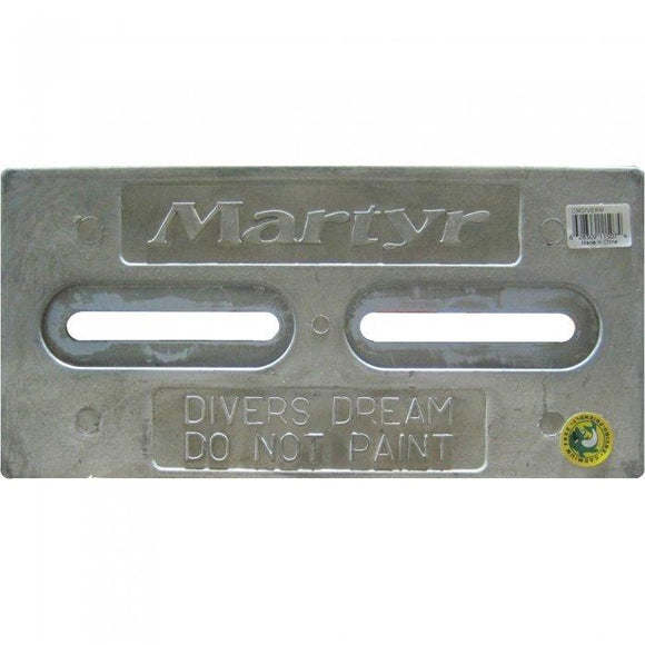 12 in. x 6 in. Divers Dream Magnesium Hull Anode | Canada Metals CMDIVERM - MacombMarineParts.com