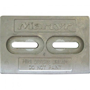 6 inch x 4 inch Mini Divers Dream Aluminum Hull Anode | Martyr CMDIVERMINIA - MacombMarineParts.com