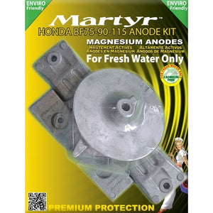Outboard Magnesium Anode Kit Honda BF 75-115 HP | Martyr CMHBF75115KITM - macomb-marine-parts.myshopify.com
