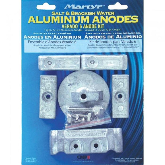 Mercury Verado 6 Aluminum Anode Kit | Canada Metal CMVERADO6KITA
