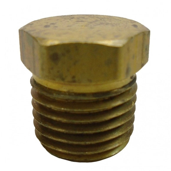 Brass Pipe Plug 1/4 Inch Hex Head  | Crusader RS3552 - macomb-marine-parts.myshopify.com
