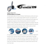 Express OS 3 Blade Propeller - 15.6 x 27P LH | Turning Point 31512720