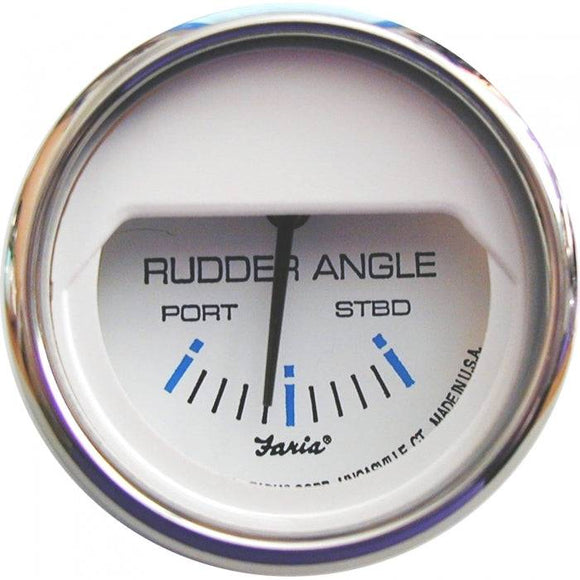 Chesapeake White Rudder Angle Gauge | Faria Beede Instruments 13822