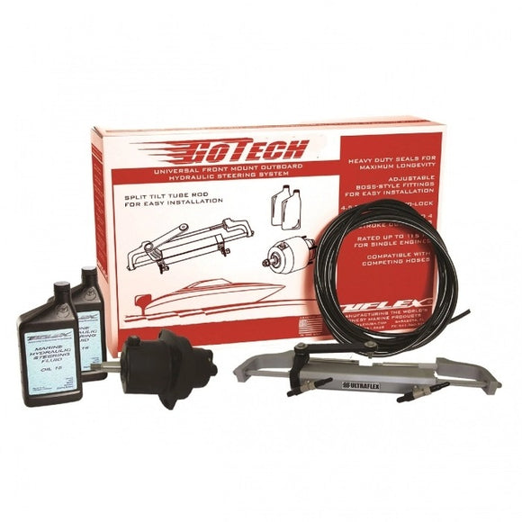 Universal Front Mount Outboard Hydraulic Steering System | Uflex GOTECH 1.0 - macomb-marine-parts.myshopify.com