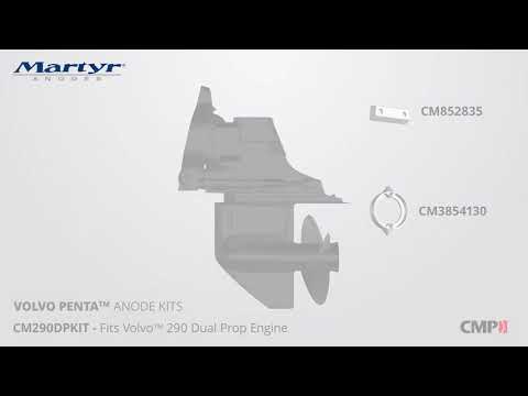 Volvo Penta 290DP Aluminum Anode Kit | Martyr CM290DPKITA