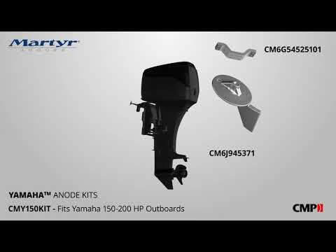 Yamaha 150-200 HP Outboard Magnesium Anode Kit | Martyr CMY150KITM