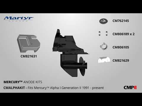 Mercruiser Alpha I Gen II Aluminum Anode Kit | Martyr CMALPHAKITA