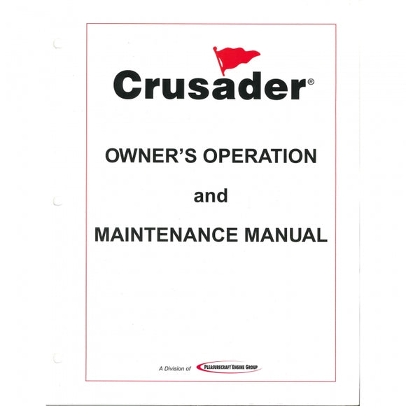 MPI 2007 Owners Manual | Crusader L510001-07