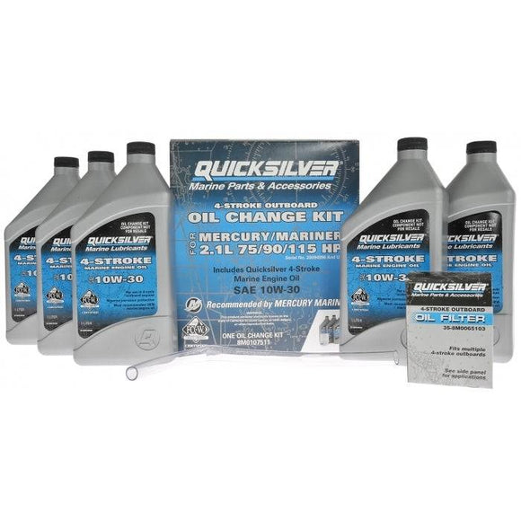 Mercury/Mariner Oil Change Kit, 75/90/115 EFI | Quicksilver 8M0107511