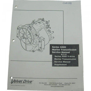 Velvet Drive 5000 Series Parts And Service Manual 1351 - MacombMarineParts.com