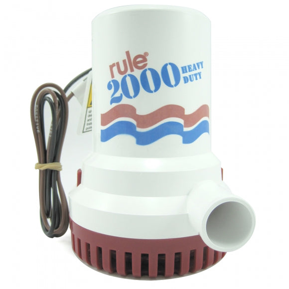 2000 GPH Non-Automatic Bilge Pump | Rule 12 - MacombMarineParts.com