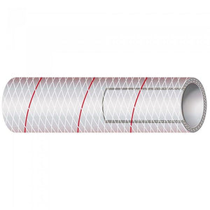 1/2" Clear PVC Tubing with Red Tracer 50' | Sierra 116-162-0126