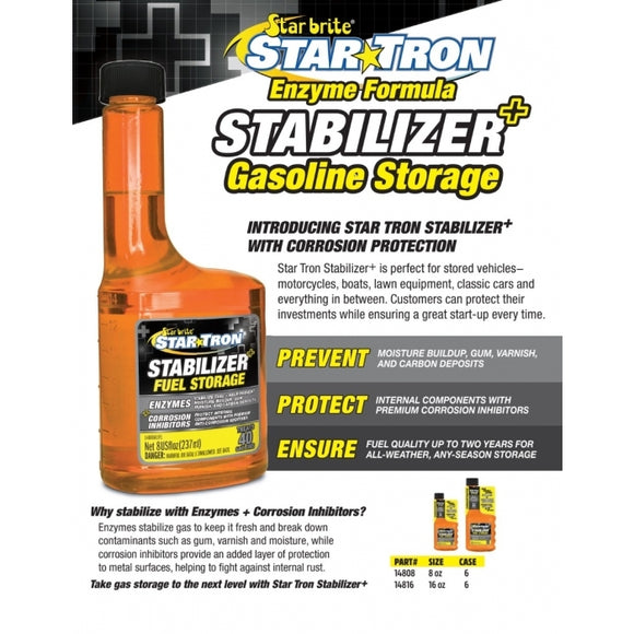 Star Tron Stabilizer+ with Corrosion Inhibitors - 16 oz. | Star Brite 14816 - macomb-marine-parts.myshopify.com