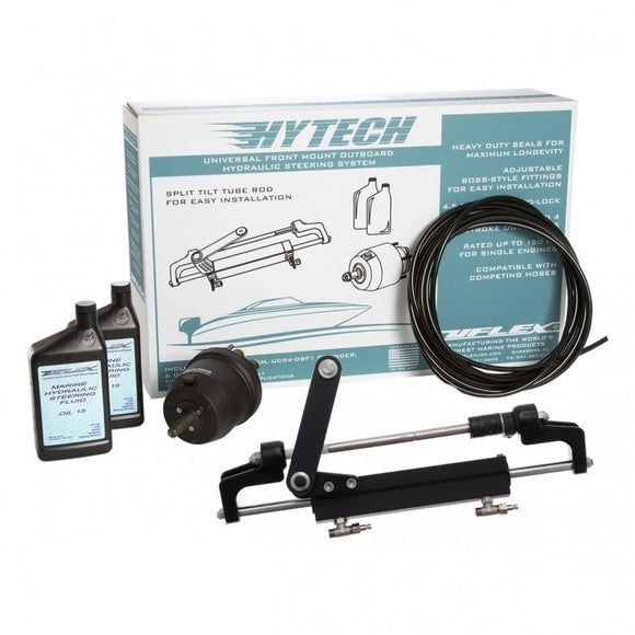Front Mount Low HP Hydraulic Steering System with 40 ft. of Tubing | UFLEX USA HYTECH 1.1 - macomb-marine-parts.myshopify.com