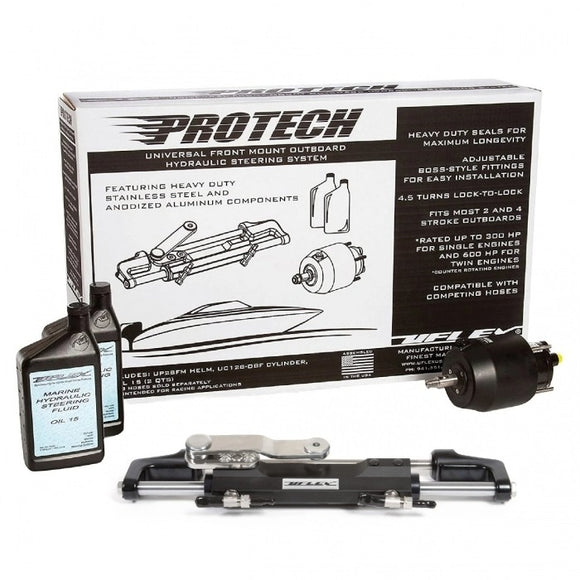 Protech 2.0 Universal Front Mount Outboard Hydraulic Steering System | Uflex PROTECH 2.0 - macomb-marine-parts.myshopify.com