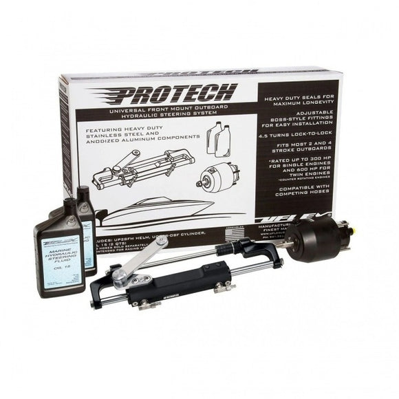 Front Mount Outboard Hydraulic Steering System | Uflex PROTECH 2.1 - macomb-marine-parts.myshopify.com