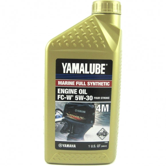 Full Synthetic Yamalube Outboard Engine Oil 5W-30 Quart | Yamaha LUB-05W30-FC-12 - macomb-marine-parts.myshopify.com