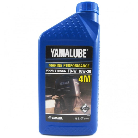 Yamalube Outboard Engine Oil Quart 10W-30 | Yamaha LUB-10W30-FC-12 - macomb-marine-parts.myshopify.com