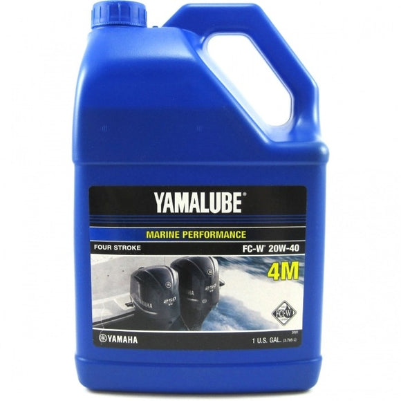 Yamalube Outboard Engine Oil Gallon 20W-40 | Yamaha LUB-20W40-FC-04 - macomb-marine-parts.myshopify.com